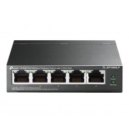 TP-Link TL-SF1005LP switch No administrado Fast Ethernet (10/100) Energía sobre (PoE) Negro