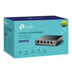 TP-Link TL-SF1005LP switch No administrado Fast Ethernet (10/100) Energía sobre (PoE) Negro