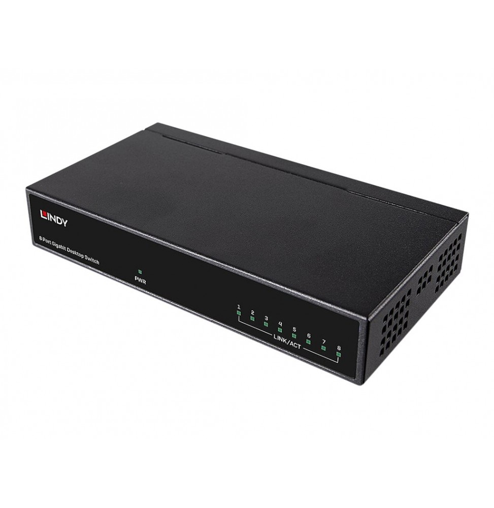 Lindy 25045 switch Gestionado Gigabit Ethernet (10/100/1000) Energía sobre (PoE) Plata