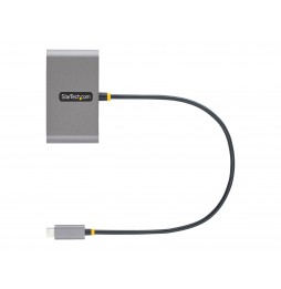 StarTech.com Hub Concentrador USB-C de 4 Puertos con Entrega Alimentación 100W Paso - Ladrón USB Tipo C 2x USB-A + 5Gbps Cable