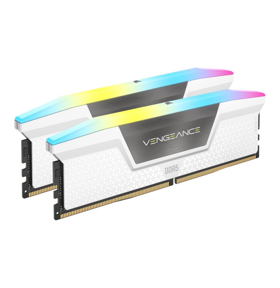 MEMORIA CORSAIR DDR5 32GB 2X16GB PC5200 VENGEANCE RGB BLANCA CMH32GX5M2B5200C40W