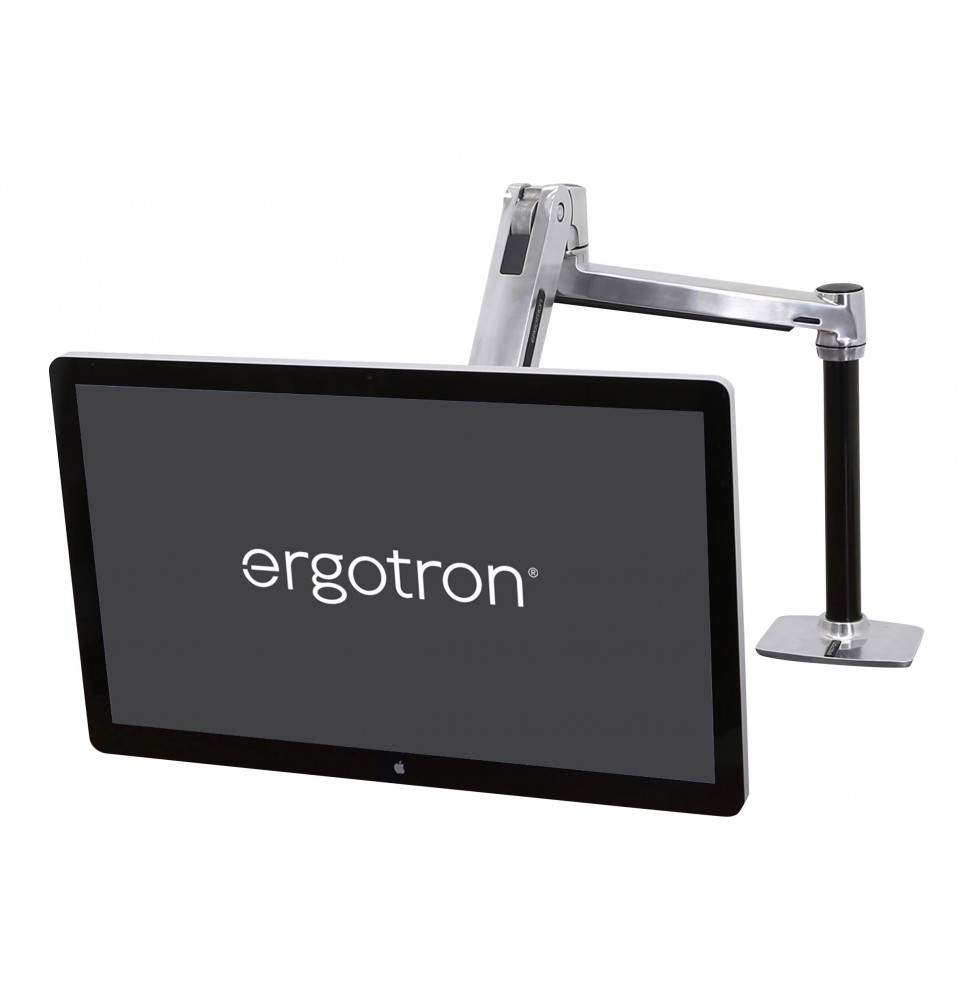 Ergotron Brazo de Montaje Ergotron para Pantalla plana - Aluminio Pulido - Altura Ajustable - 116,8 cm (46") para pantalla plana