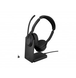 Jabra Evolve2 55 Auriculares Inalámbrico y alámbrico Diadema Oficina/Centro de llamadas Bluetooth Base carga Negro