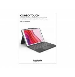 Logitech Combo Touch Funda con Teclado Retroiluminado para iPad 7/8/9 Generación