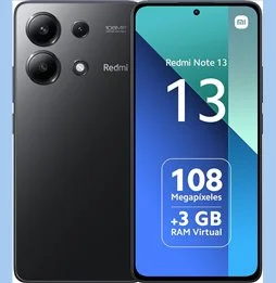 SMARTPHONE XIAOMI REDMI NOTE 13 8GB/ 128GB/ 667/ NEGRO