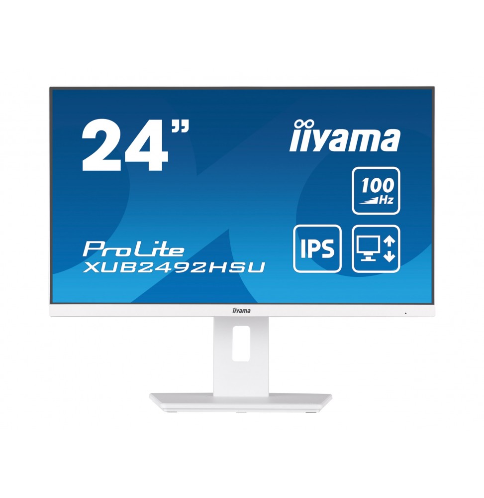 iiyama XUB2492HSU-W6 pantalla para PC 60.5 cm (23.8") 1920 x 1080 Pixeles Full HD LED Blanco