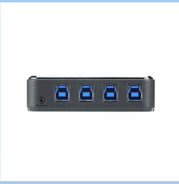 Switch de periféricos USB 3.2 Gen1 de 4 x 4 puertos