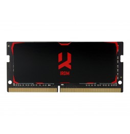 GOODRAM IRDM BLACK - DDR4 - 8GB - SODIMM DE 260 ESPIGAS - 3200 MHZ / PC4-25600- 16-20-20 - SIN MEMORIA INTERMEDIA - NO ECC