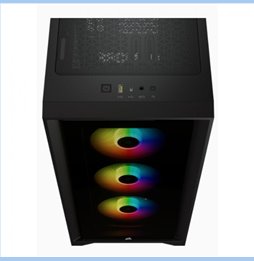 CAJA Corsair iCUE 4000X RGB Cristal Templado USB 3.1 RGB Negro