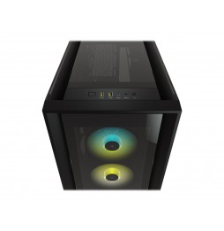 Corsair iCUE 5000X Torre ATX RGB Cristal Templado Negra