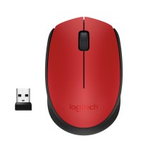 Logitech Ratón inalámbrico M171 Rojo