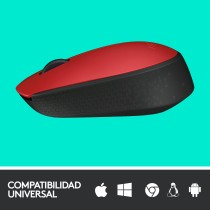 Logitech Ratón inalámbrico M171 Rojo