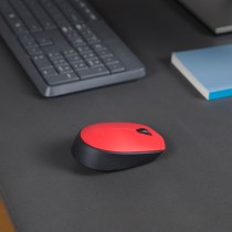 Logitech Ratón inalámbrico M171 Rojo