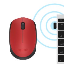 Logitech Ratón inalámbrico M171 Rojo