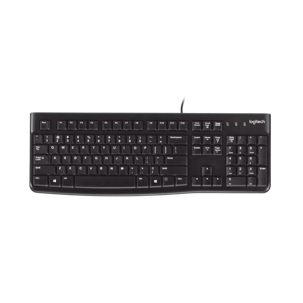 Teclado Logitech K120 USB Negro: Comodidad y Durabilidad