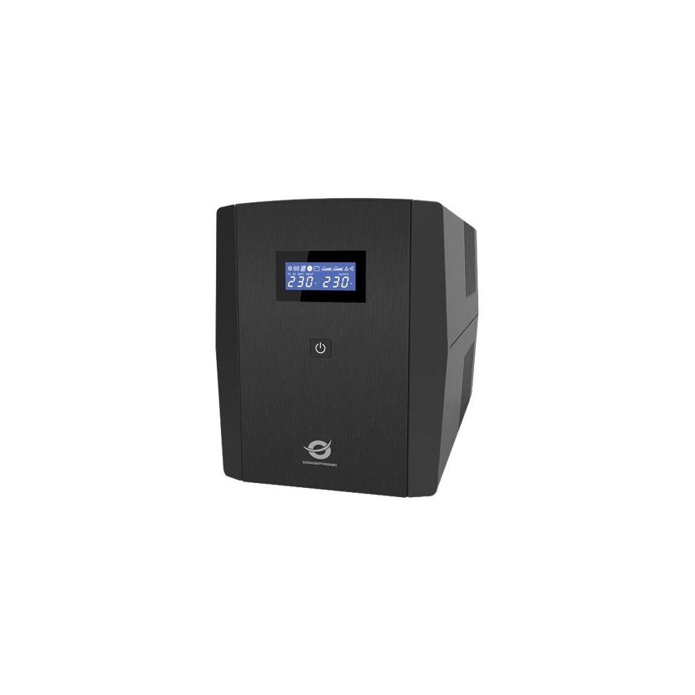 SAI 2200VA CONCEPTRONIC 1320W 2 SHUCKO + 3 IEC PROTECCION PUERTO LAN MODEM ZEUS 04EM