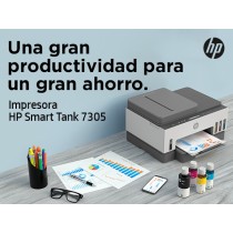 IMPRESORA HP SMART TANK 7305 MULTIFUNCION INYECCION COLOR A4