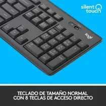 Logitech MK295 Silent Combo: Teclado y Ratón Inalámbricos Silenciosos