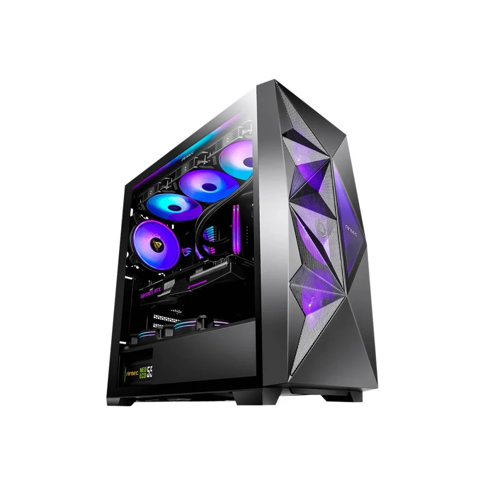 CAJA GAMING ANTEC DF800 FLUX ATX 2XUSB20 1XUSB30 SIN FUENTE NEG RGB