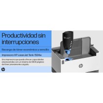 IMPRESORA L?SER MONOCROMO HP LASERJET TANK 1504W WIFI/ BLANCA