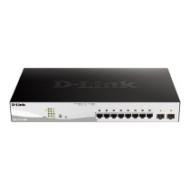 SWITCH SEMIGESTIONABLE D-LINK DGS-1210-10MP/E 8P GIGA CON POE (130W) + 2P GIGA COMBO RACK