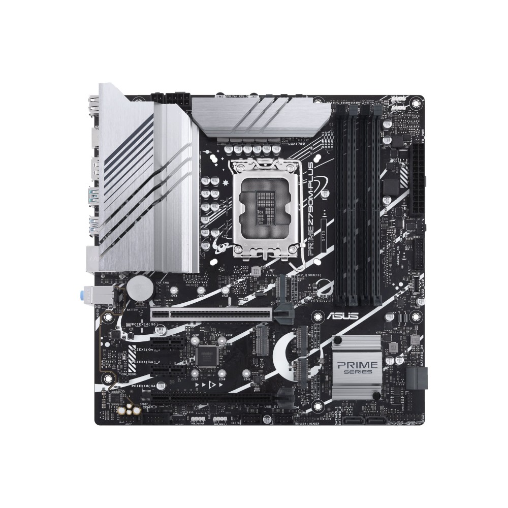 PLACA ASUS PRIME Z790M-PLUSINTEL1700Z7904DDR5128GB1 DP + 1 HDMI4SATA+3M25USB32+1USB-C1GBLANMATX