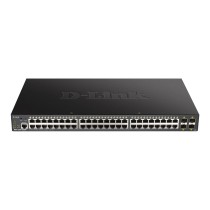 SWITCH SEMIGESTIONABLE D-LINK DGS-1250-52XMP/E 48P GIGA POE (370W) + 4P 10G SFP+ CAPACIDAD DE SWITCHING 176GBPS