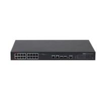 (DH-PFS4218-16ET-240-V3) SWITCH HI-POE 16 PUERTOS 10/100 + 2 COMBO GIGABIT/SFP UPLINK 240W 8023AT MANEJABLE LAYER 2