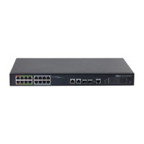 (DH-LR2218-16ET-240-V2) SWITCH EPOE 16 PUERTOS 10/100 (8 EPOE/EOC + 8 POE) + 2 UPLINK COMBO GIGABIT/SFP 8023AT 240W MANEJABLE LA