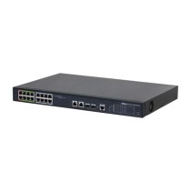 (DH-LR2218-16ET-240-V2) SWITCH EPOE 16 PUERTOS 10/100 (8 EPOE/EOC + 8 POE) + 2 UPLINK COMBO GIGABIT/SFP 8023AT 240W MANEJABLE LA