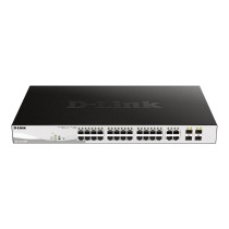 SWITCH SEMIGESTIONABLE D-LINK DGS-1210-28MP/E 24P GIGA (24P POE 370W) + 4P GIGA COMBO RACK