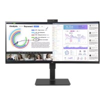 LG MONITOR (34BQ77QC-B) 34/219/IPS/CURVO/WEBCAM INCORPORADA/RJ45/USB-C/DISPLAY PORT/4X USB/MULTIMEDIA/REGULABLE ALTURA