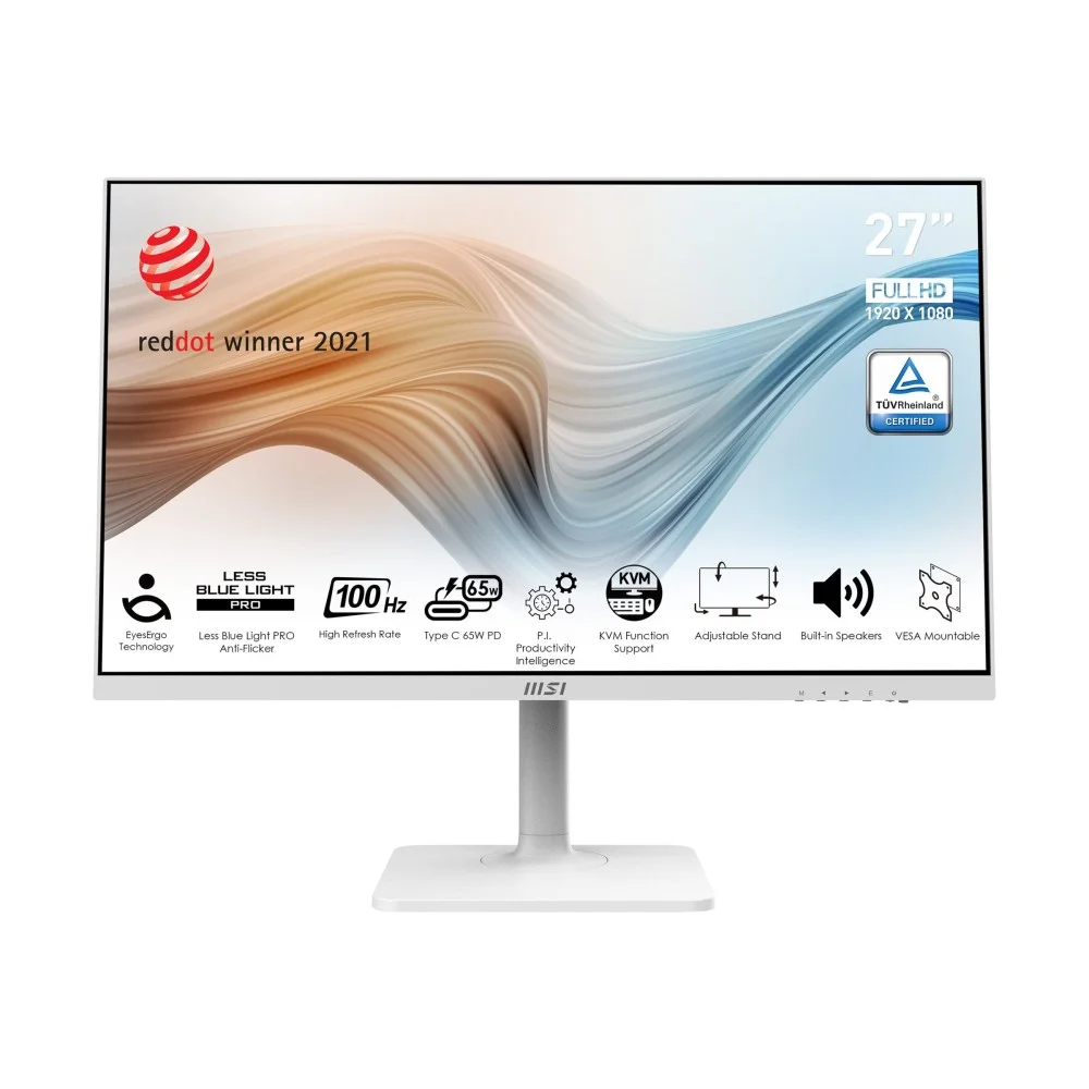 MSI MONITOR MODERN MD272XPW 27 (69 CM) PLANO IPS 1920X1080 (FHD) 100HZ BLANCO