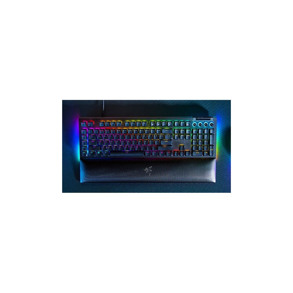 TECLADO RAZER BLACKWIDOW V4 GREEN SWITCH (USA) (RZ03-04690100-R3M1)