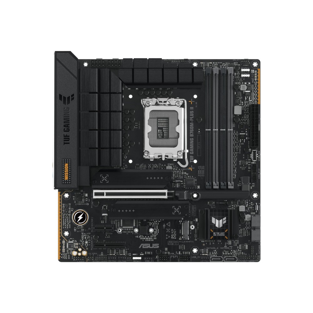 PLACA ASUS TUF GAMING B760M-PLUS IIINTEL1700B7604DDR5128GBHDMI+DP4SATA+2M25USB 32+1USB-C25GBMATX