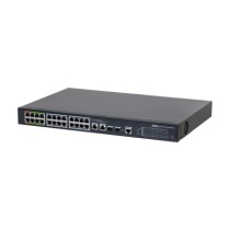 (DH-LR2226-24ET-360-V2) SWITCH EPOE 24 PUERTOS 10/100 (8 EPOE/EOC + 16 POE) + 2 UPLINK COMBO GIGABIT/SFP 8023AT 360W MANEJABLE L