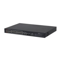 (DH-PFS4226-24ET-360-V3) SWITCH HI-POE 24 PUERTOS 10/100 + 2 COMBO GIGABIT/SFP UPLINK 360W 8023AT 2 MANEJABLE LAYER 2