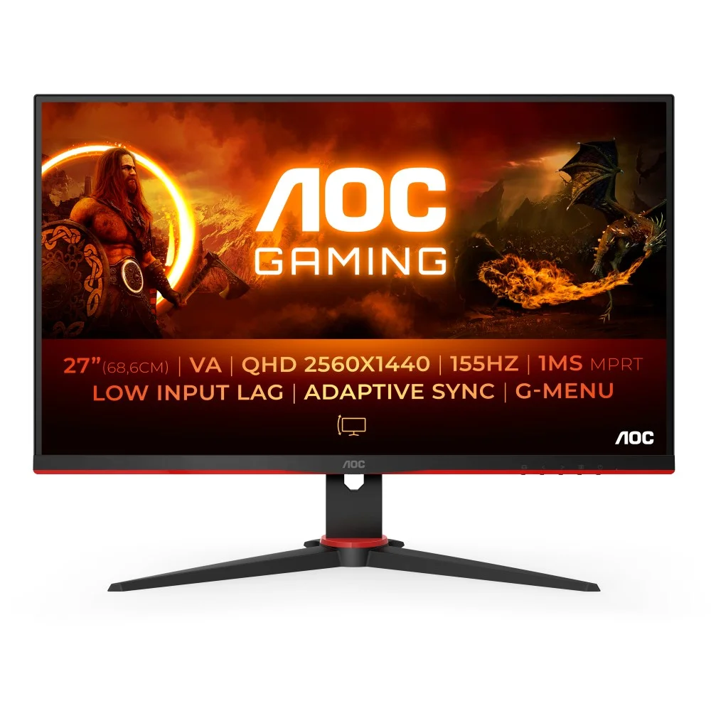 AOC Q27G2E 27' LED QHD 155Hz FreeSync Premium