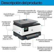 Impresora Multifunción Color Dúplex Wi-Fi HP OfficeJet Pro 9120b