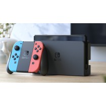 NINTENDO SWITCH VERSI?N OLED AZUL NE?N/ROJO NE?N/ INCLUYE BASE/ 2 MANDOS JOY-CON