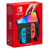 NINTENDO SWITCH VERSI?N OLED AZUL NE?N/ROJO NE?N/ INCLUYE BASE/ 2 MANDOS JOY-CON