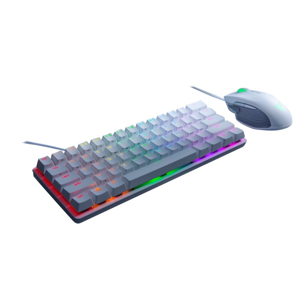 TECLADO RAZER HUNTSMAN MINI MERCURY RED SWICTH (USA) (RZ03-03390400-R3M1)