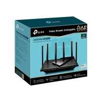 ROUTER WIFI TRIPLE BANDA TP-LINK ARCHER AXE75 WIFI 6E AX5400 CPU QUAD-CORE 17GHZ USB 30 COMPATIBLE ONE MESH LATENCI ULTRA BAJA