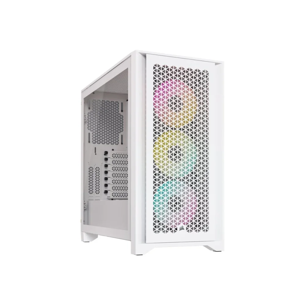 CAJA CORSAIR ICUE 4000D RGB AIRFLOW CRISTAL TEMPLADO BLANCA CC-9011241-WW