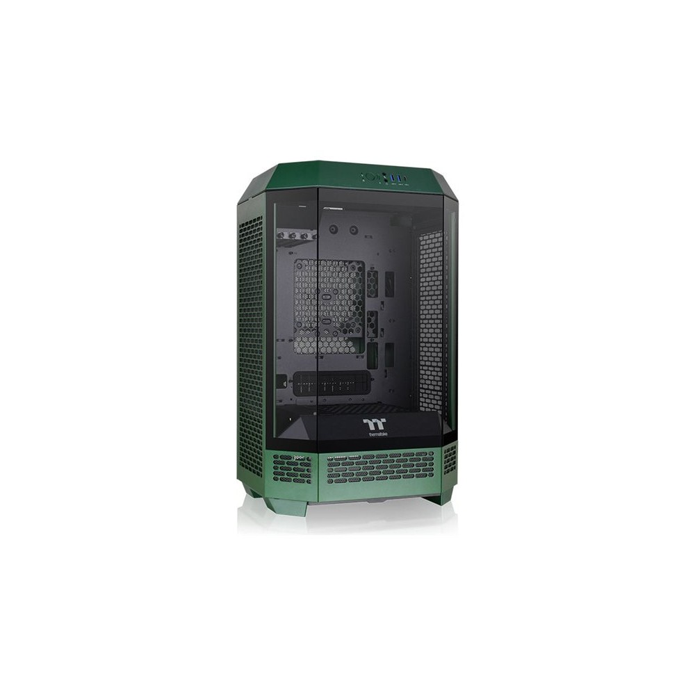 CAJA THERMALTAKE THE TOWER T300 RACING GREEN ATX 2XUSB 30 SIN FUENTE VERDE