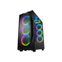 Sharkoon REV300 RGB Negra: Caja ATX con 7 Ventiladores ARGB