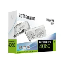 VGA ZOTAC RTX 4060 8GB TWIN EDGE OC WHITE EDITIONNVRTX4060GDDR68GB128BITHDMI+3DPRGB2 VENTILADORES (ZT-D40600Q-10M)