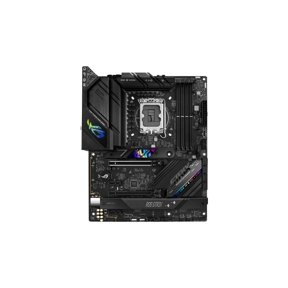 #PLACA ASUS ROG STRIX B760-F GAMING WIFIINTEL1700B7604DDR5128GBHDMI+DP4SATA+3M27USB 32+1USB-C25GB+WIFI6E+BT53ATX