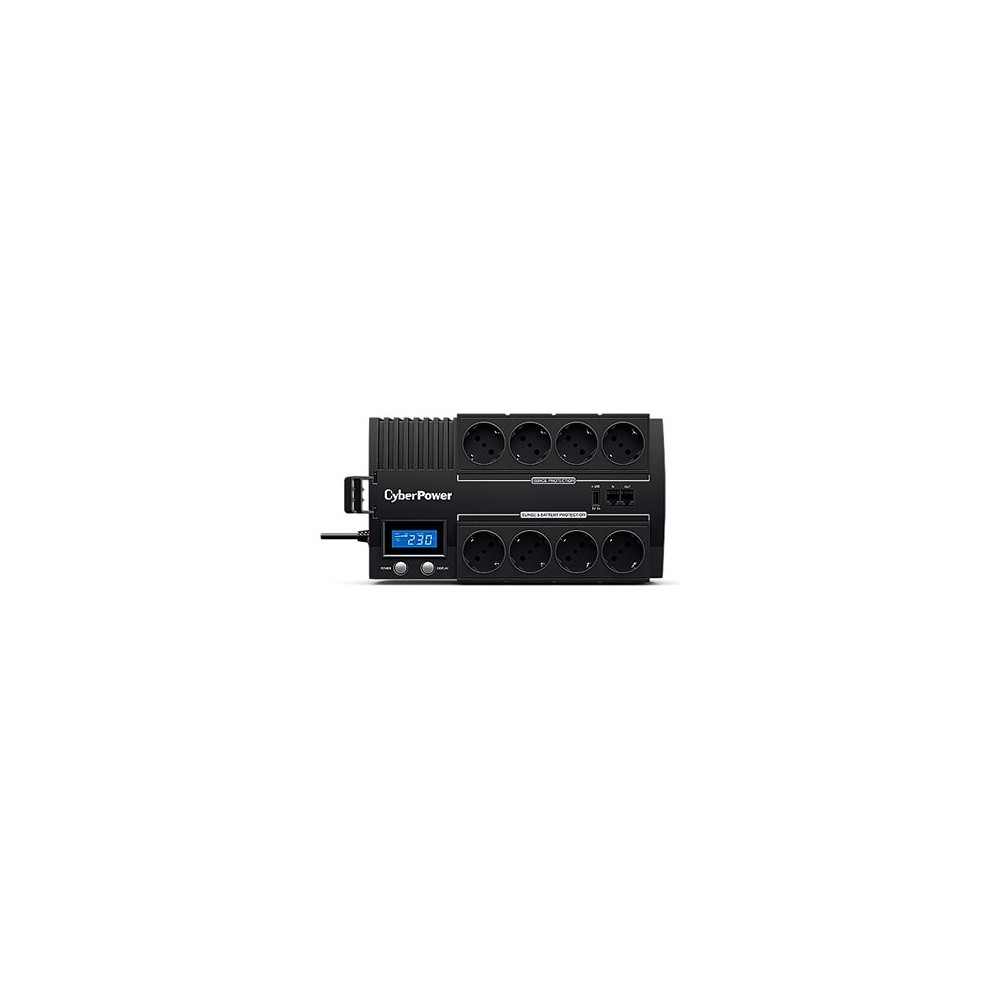 SAI L?NEA INTERACTIVA CYBERPOWER BR1200ELCD/ 1200VA-720W/ 8 SALIDAS/ FORMATO BLOQUE