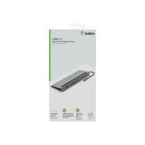 BASE DOCK BELKIN INC004BTSGY MULTIPUERTO USB-C A HDMI DISPLAYPOR VGA USB-A USB-C ETHERNET JACK 35 MM COLOR GRIS